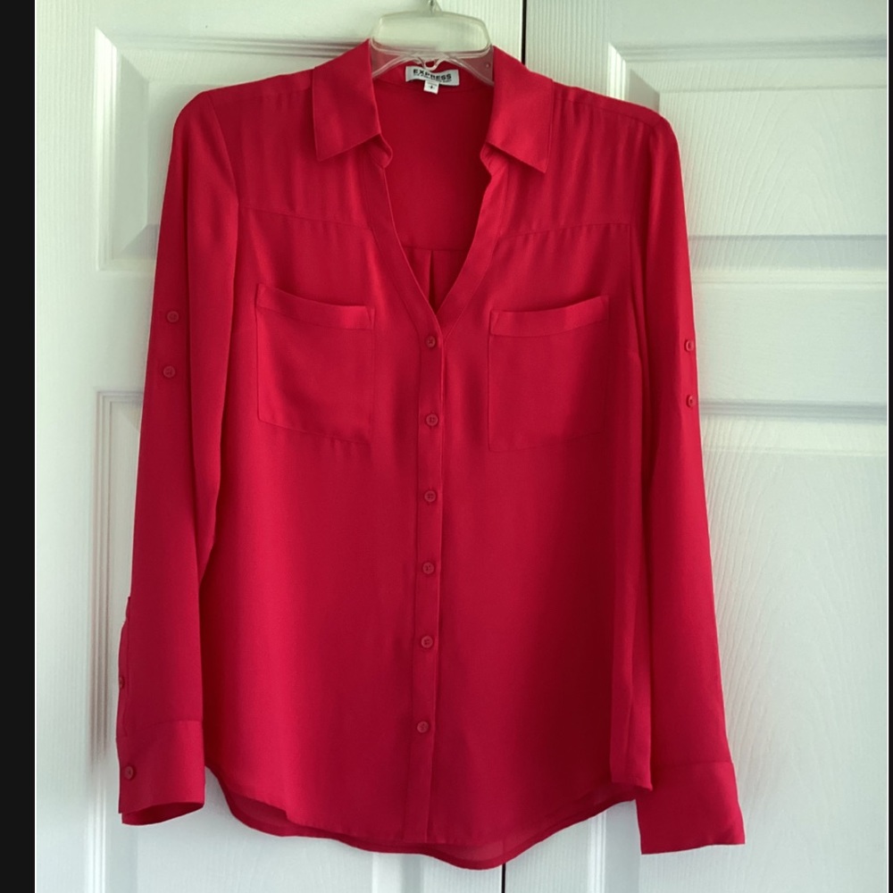 Express Portofino Blouse in Fuchsia